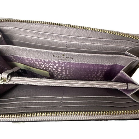 Kate Spade New York Hop To It Rabbit Easter Bunny Whiskers Tail Wallet - Picture 5 of 10